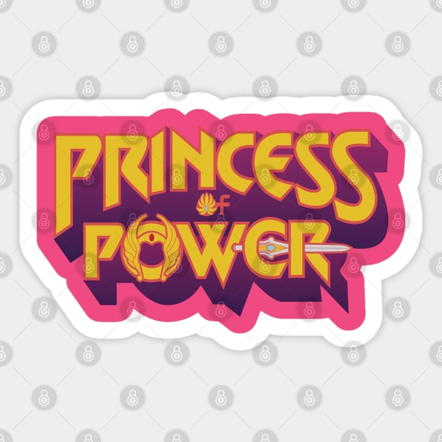 Power Of A Princess Sticker by DeepDiveThreads